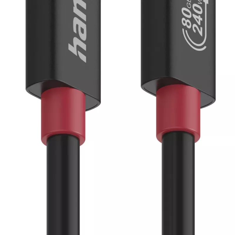 Hama Καλώδιο USB-C, E-Marker, USB4 Gen4, 80 Gbit/s, 5 A, 240 W, 1,00 m
