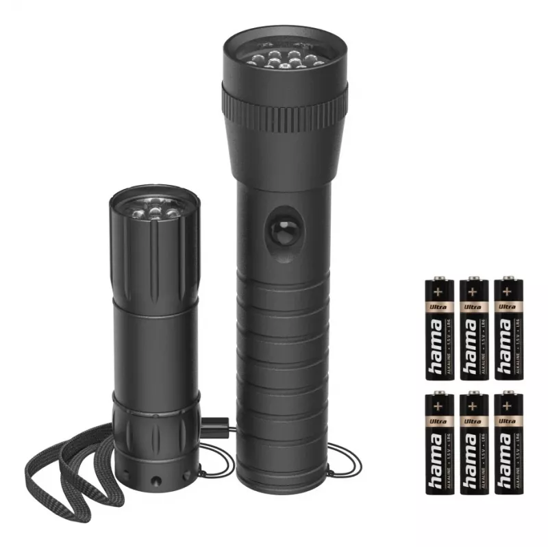 Hama FL-DUO μαύρος φακός χειρός LED