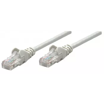 Intellinet Καλώδιο δικτύου Patch, Cat5e, 0,25 m, Γκρι, CCA, SF/UTP, PVC, RJ45, επιχρυσωμένες επαφές, προστασία γλωττίδων, προστατευτικό κάλυμμα από τσακίσματα, εφ' όρου ζωής εγγύηση