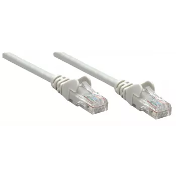 Intellinet Καλώδιο δικτύου Patch, Cat5e, 0,25 m, Γκρι, CCA, SF/UTP, PVC, RJ45, επιχρυσωμένες επαφές, προστασία γλωττίδων, προστατευτικό κάλυμμα από τσακίσματα, εφ' όρου ζωής εγγύηση