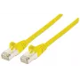 Intellinet Καλώδιο δικτύου Patch, Cat6A, 0,5 m, Κίτρινο, Χαλκός, S/FTP, LSOH / LSZH, PVC, RJ45, επιχρυσωμένες επαφές, χωρίς γλωττίδες, ανακούφιση έλξης, εφ' όρου ζωής εγγύηση