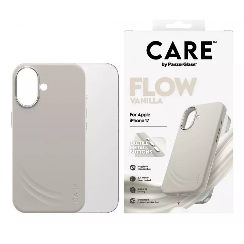 Θήκη PanzerGlass CARE by ® Feature FLOW Case Vanilla w. MagSafe iPhone 17