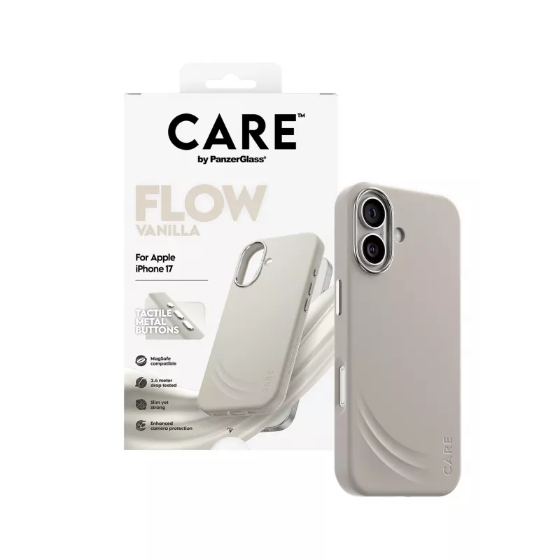 Θήκη PanzerGlass CARE by ® Feature FLOW Case Vanilla w. MagSafe iPhone 17