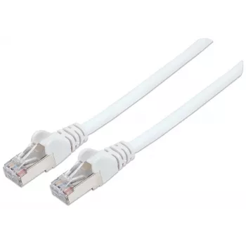 Intellinet Καλώδιο δικτύου Patch, Cat6, 7,5 m, Λευκό, Χαλκός, S/FTP, LSOH / LSZH, PVC, RJ45, επιχρυσωμένες επαφές, προστασία από τσακίσματα χωρίς γλωττίδα, εγγύηση εφ' όρου ζωής