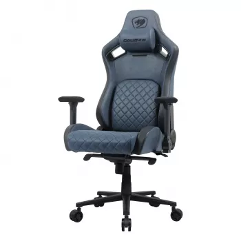 Καρέκλα gaming Cougar CGR-DSF-BUB — επενδεδυμένο κάθισμα, μέγ. φορτίο 150 kg, B760 x T690 x H1295 mm, navy