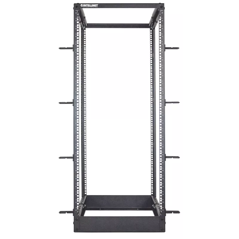 Intellinet 19 inch Rack Δικτύου – Open Frame (4-Post), 26HE, μαύρο, επίπεδη συσκευασία, έως 360 kg