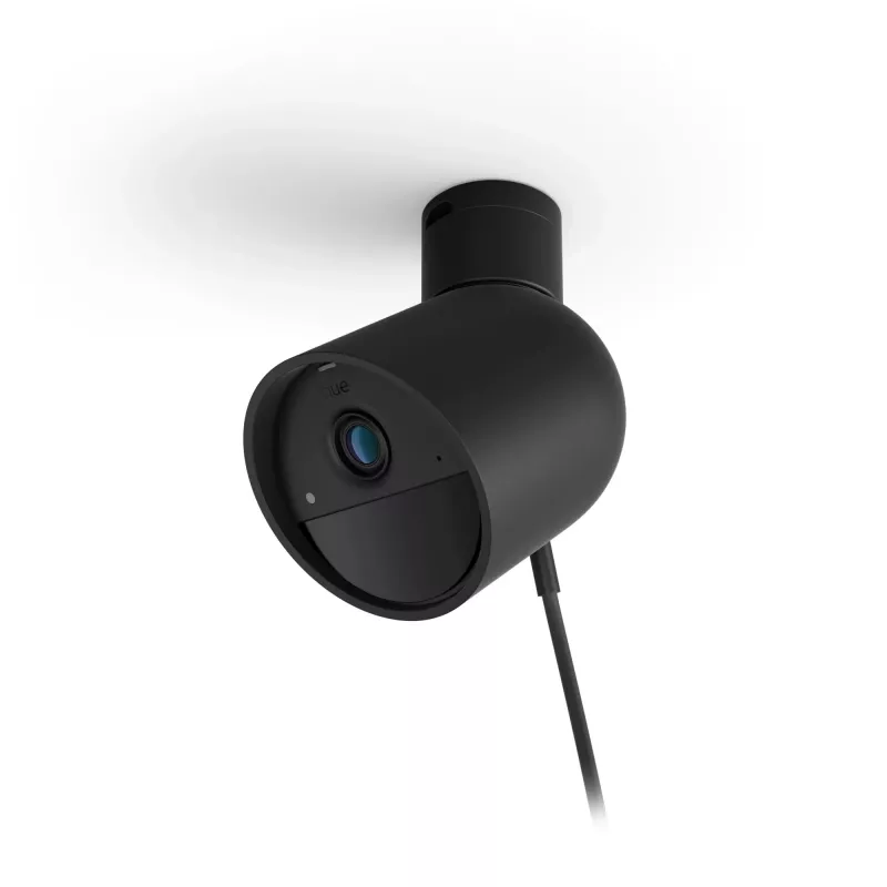 Philips Hue Secure 49267700 ενσύρματη κάμερα ασφαλείας IP, 1080p, Wi-Fi, ανίχνευση κίνησης, αμφίδρομος ήχος, μαύρη