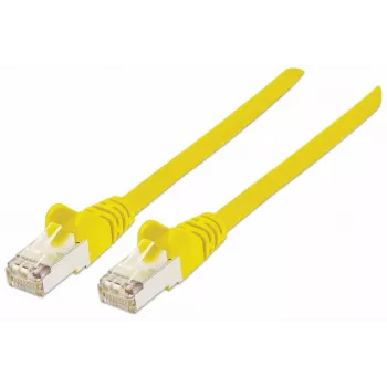Καλώδιο δικτύου patch Intellinet, καλώδιο Cat7/βύσμα Cat6A, 0,5 m, κίτρινο, χαλκός, S/FTP, LSOH / LSZH, PVC, RJ45, επιχρυσωμένες επαφές, χωρίς προστασία γλωττίδας, χυτό, εφ' όρου ζωής εγγύηση