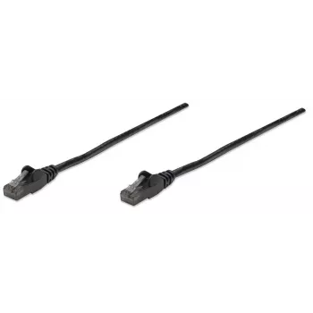 Καλώδιο δικτύου patch Intellinet, Κατ. 6, 10 m, μαύρο, CCA, U/UTP, PVC, RJ45, επιχρυσωμένες επαφές, χωρίς γλωττίδα, ενσωματωμένο ανάγλυφο, εφ' όρου ζωής εγγύηση