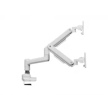 Equip 17 ιντσών - 35 ιντσών βάση υψηλής αντοχής διπλής οθόνης για γραφείο, λευκό