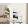 Equip 17 ιντσών - 35 ιντσών βάση υψηλής αντοχής διπλής οθόνης για γραφείο, λευκό