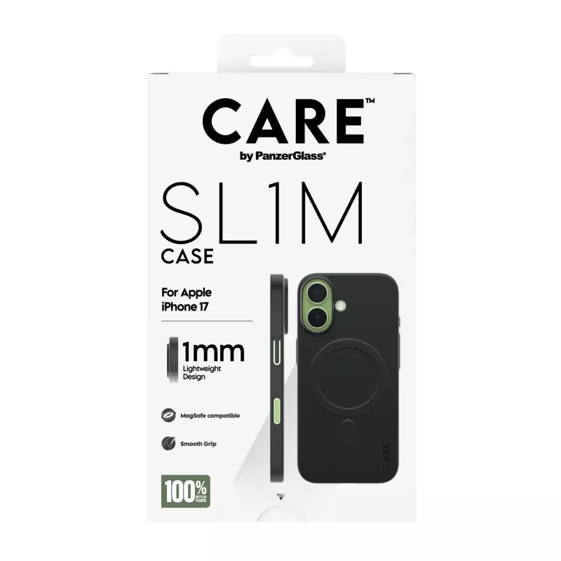 Θήκη προστασίας PanzerGlass SL1M με MagSafe για iPhone 17, μαύρη