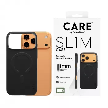 Θήκη κινητού PanzerGlass CARE™ SL1M μαύρη με MagSafe για iPhone 17 Pro Max