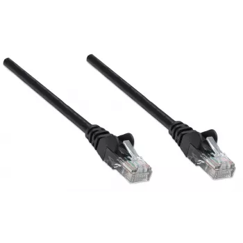 Intellinet καλώδιο δικτύου patch, Cat6A, 0,25 m, μαύρο, χαλκός, S/FTP, LSOH/LSZH, PVC, RJ45, επιχρυσωμένες επαφές, προστασία γλωττίδας, με θηλή, εφ' όρου ζωής εγγύηση