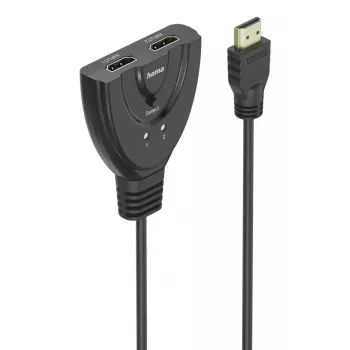 Hama 4K HDMI Διακόπτης 2x1, 2x υποδοχή HDMI θηλυκή - 1x βύσμα HDMI αρσενικό