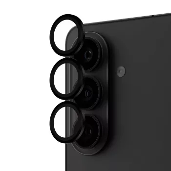 Γυαλί προστασίας κάμερας PanzerGlass Hoops μαύρο για Samsung Galaxy S26 / S26+ — σκληρυμένο γυαλί & σιλικόνη, ανθεκτικό σε γρατσουνιές και κτυπήματα