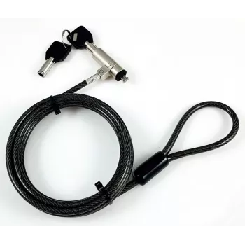 eSTUFF GLB220103 Κλείδωμα καλωδίου μαύρο 1,8 m