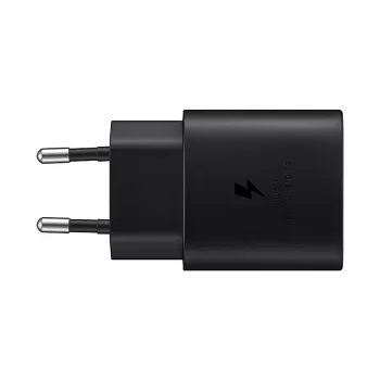 Φορτιστής τοίχου Samsung EP-TA800XBEGEU 25W USB-C ταχεία φόρτιση, συμπαγής μετασχηματιστής AC
