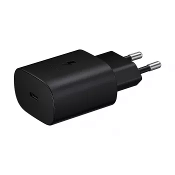 Φορτιστής τοίχου Samsung EP-TA800XBEGEU 25W USB-C ταχεία φόρτιση, συμπαγής μετασχηματιστής AC