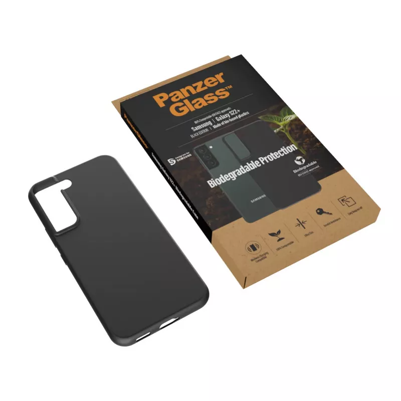 Θήκη PanzerGlass Samsung Galaxy S22 Plus μαύρη βιοδιασπώμενη