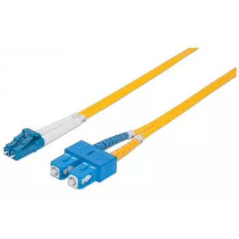 Intellinet καλώδιο patch οπτικών ινών, OS2, LC/SC, 1 m, κίτρινο, duplex, singlemode, 9/125 µm, LSZH, ίνα, εφ' όρου ζωής εγγύηση