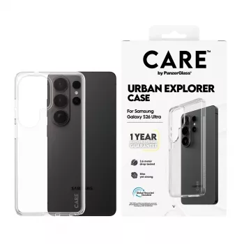 Θήκη προστασίας PanzerGlass CARE by Urban Explorer Case για Samsung Galaxy S26 Ultra, διαφανές