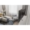 Hama 00220878 βάση οροφής τηλεόρασης, περιστρεφόμενη/με κλίση, ρυθμιζόμενου ύψους, 165 cm (65 ίντσες), VESA 400x400, έως 50 kg