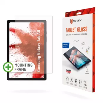 Displex Tablet Glass (9H) για Samsung Galaxy Tab A8, πλαίσιο τοποθέτησης Eco, άθραυστο, εξαιρετικά λεπτό, αόρατο