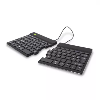 R-Go Tools Εργονομικό πληκτρολόγιο R-Go Split Break με λογισμικό διαλειμμάτων, εργονομικό διαιρεμένο πληκτρολόγιο, AZERTY (FR), Bluetooth, μαύρο