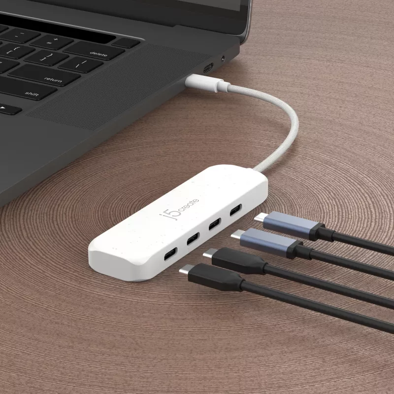 j5create φιλικό προς το περιβάλλον USB-C σε 4-Port Type-C Gen 2 Hub