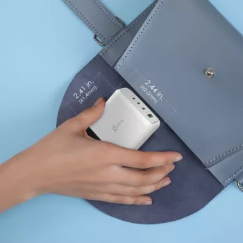 j5 create 70W GaN USB-C Φορτιστής 4 θυρών — εσωτερικού χώρου, τροφοδοσία AC, καθολικά συμβατός, λευκό