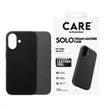 Θήκη κινητού PanzerGlass CARE™ Solo Case Μαύρο για Apple iPhone 17