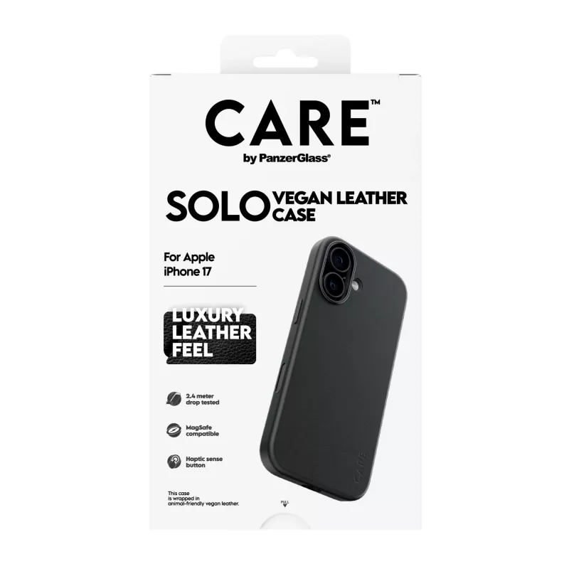 Θήκη κινητού PanzerGlass CARE™ Solo Case Μαύρο για Apple iPhone 17