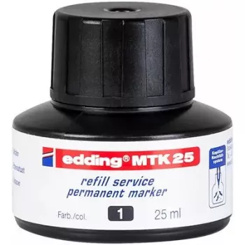 Ανταλλακτικό μελάνι μαρκαδόρου Edding MTK 25 μαύρο 25 ml