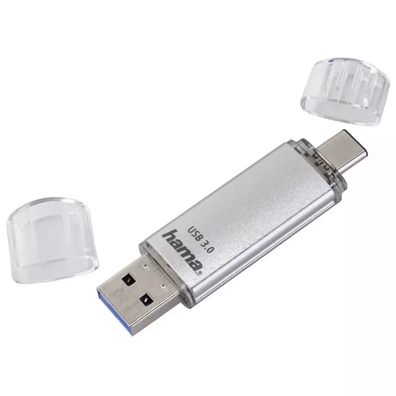 Hama FlashPen C-Laeta μονάδα flash USB 16 GB, USB 3.0 / USB Type-C, ασημί