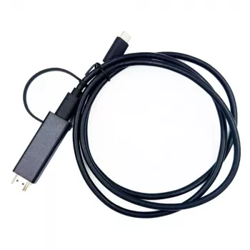 Yealink 330000008024 προσαρμογέας καλωδίου βίντεο 1,2 m HDMI Type-A (Standard) USB Type-C μαύρο