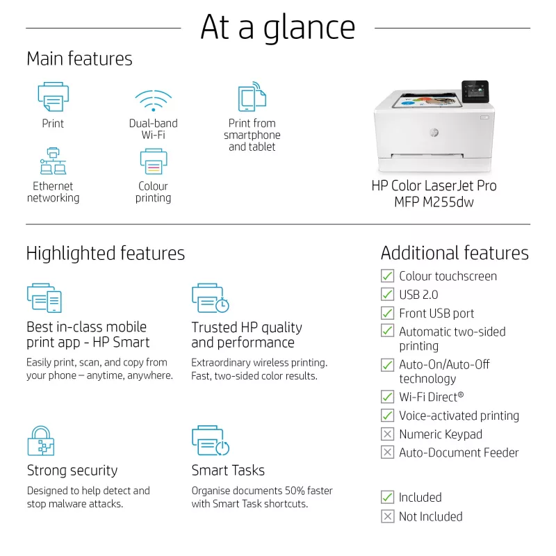 Εκτυπωτής HP Color LaserJet Pro M255dw Laser Έγχρωμος