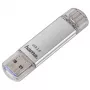 Hama FlashPen C-Laeta 00124162 μονάδα flash USB, 32 GB, USB 3.0 / USB Type-C, ασημί