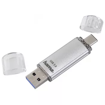 Hama C-Laeta Μονάδα USB flash 32 GB USB Type-A / USB Type-C 3.2 Gen 1 (3.1 Gen 1) Ασημί