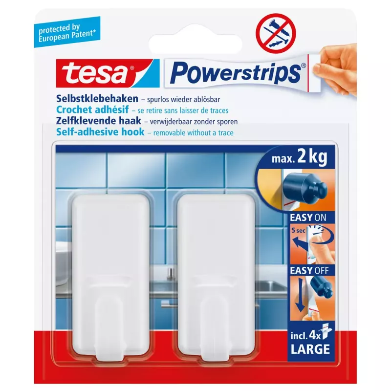 Γάντζος πετσέτας Tesa Hooks Large CLASSIC