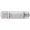Hama C-Laeta USB Stick 256 GB USB Type-A / USB Type-C 3.2 Gen 1 (3.1 Gen 1) Ασημί