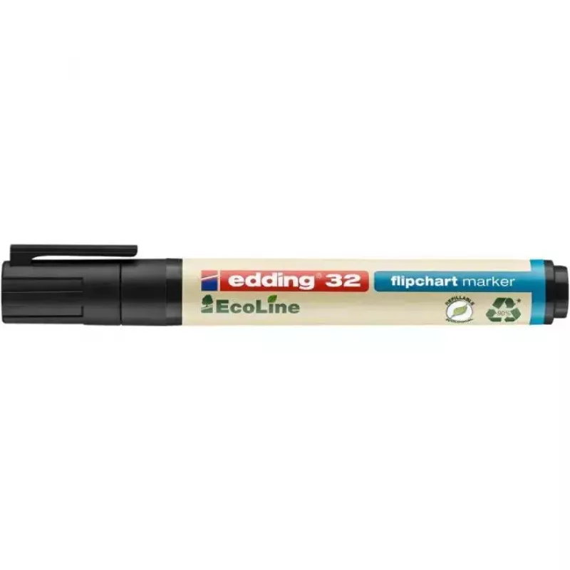 Μαρκαδόρος Edding EcoLine 32 Σφηνοειδής μύτη Μαύρο