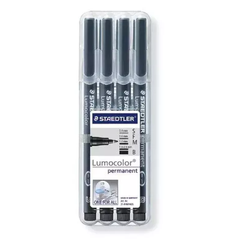 Μαρκαδόρος μόνιμης γραφής Staedtler 31-9WP4GS μαύρο 4 τεμ.