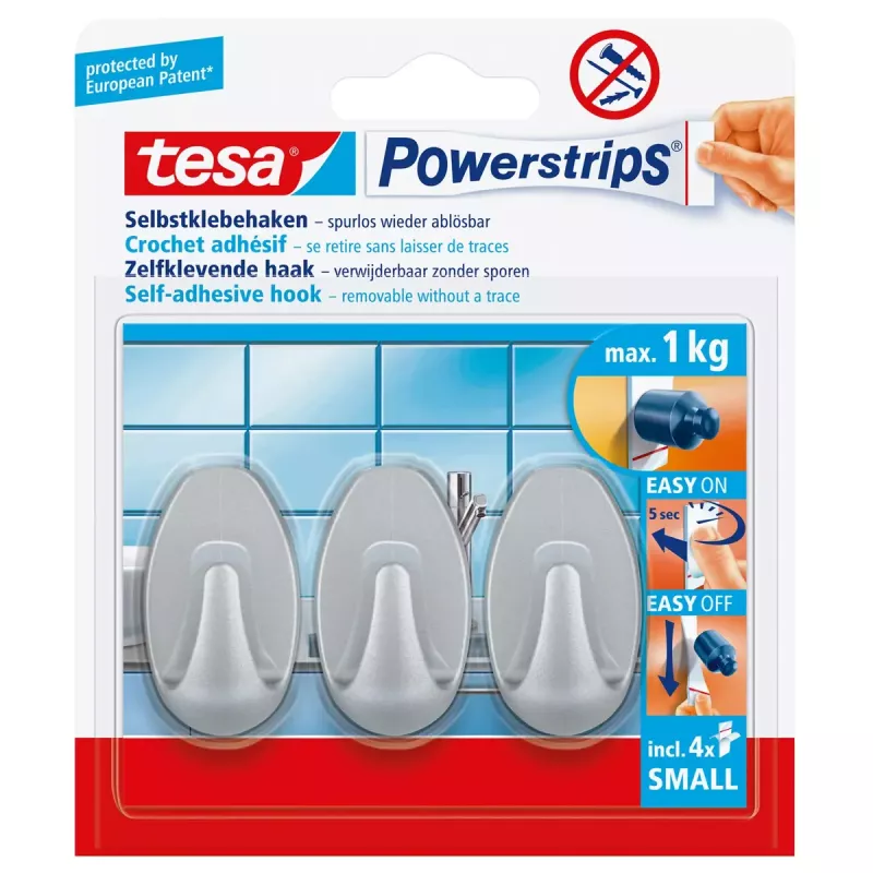 Άγκιστρο γενικής χρήσης Tesa Powerstrips Hooks Small OVAL