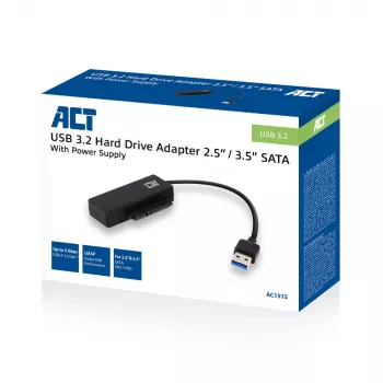 ACT Καλώδιο αντάπτορα USB 3.2 Gen1 σε 2,5/3,5 inch SATA για SSD/HDD