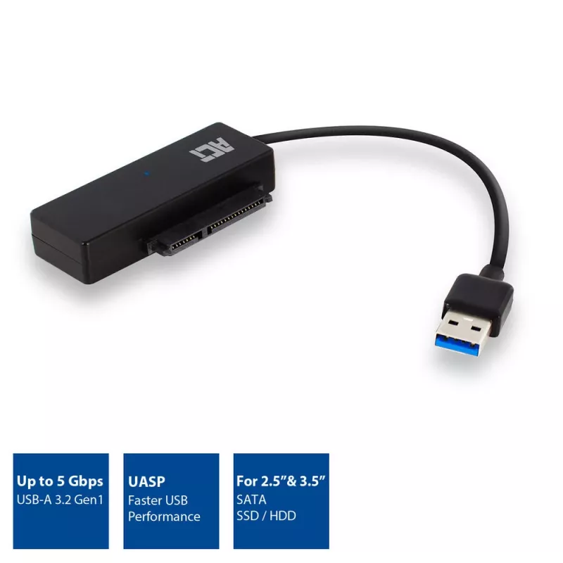 ACT Καλώδιο αντάπτορα USB 3.2 Gen1 σε 2,5/3,5 inch SATA για SSD/HDD