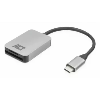 Αναγνώστης καρτών ACT AC7056 USB 3.2 Gen 1 Type-C Γκρι MicroSD SD