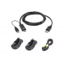 KVM-Kabelkit ATEN 1,8 m USB Universal Secure KVM Καλώδιο Kit – 1,8 m, Πληκτρολόγιο/Ποντίκι USB, Κονσόλα DisplayPort, μαύρο