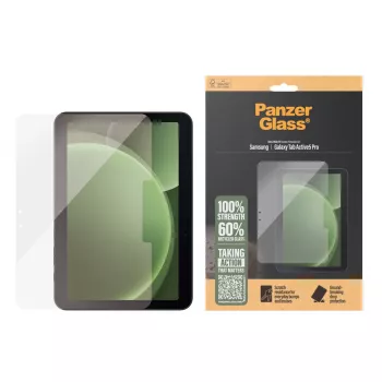 Προστασία οθόνης PanzerGlass για Samsung Galaxy Tab Active5 Pro — Ultra-Wide Fit, σκληρυμένο γυαλί/PET, διαφανές