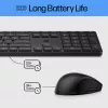 HP 650 Ασύρματο Πληκτρολόγιο και Ποντίκι Combo Full-size Membrane Λευκό
